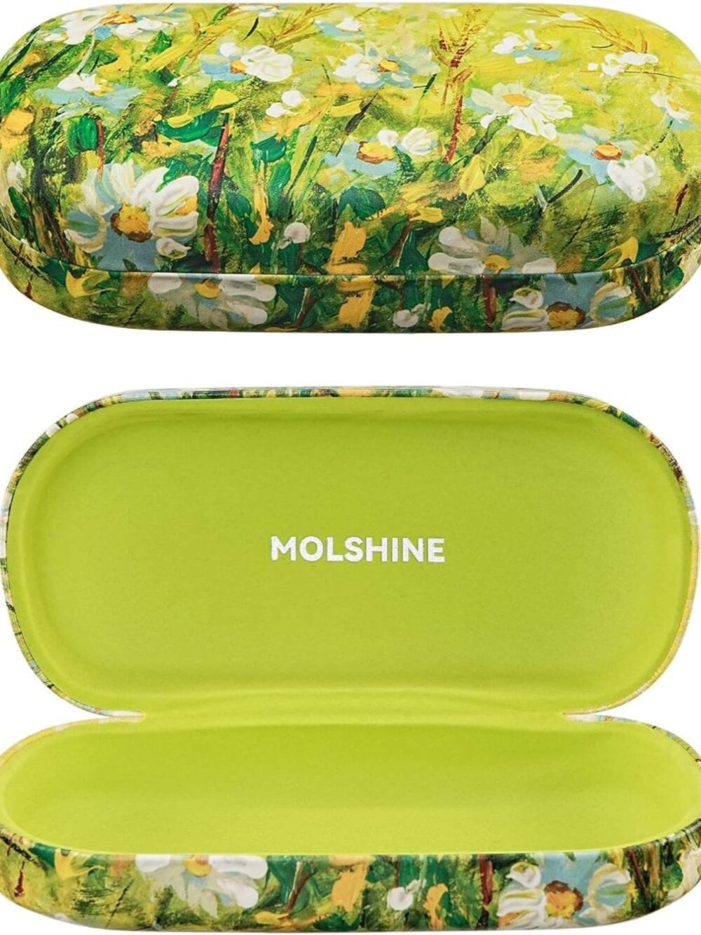 Hard Shell Leather Sunglasses Case,Classic Large Glasses Case for Women Men,Sung